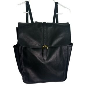 NWOT Women’s Universal Thread Black Faux Leather Backpack